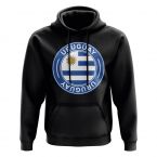 Uruguay Football Badge Hoodie (Black)  Uruguay Football Badge Hoodie (Black)