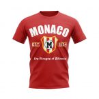 Monaco Established Football T-Shirt (Red)  Monaco Established Football T-Shirt (Red)