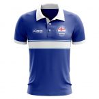 Ajaria Concept Stripe Polo Shirt (Blue)