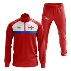 England Concept Football Tracksuit (Red)