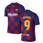 2019-2020 Barcelona Home Vapor Match Nike Shirt (Kids) (SUAREZ 9)
