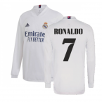2020-2021 Real Madrid Long Sleeve Home Shirt (RONALDO 7)