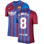 2021-2022 Barcelona Home Shirt (A INIESTA 8)