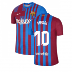 2021-2022 Barcelona Vapor Match Home Shirt (MESSI 10)
