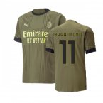 2022-2023 AC Milan Authentic Third Shirt (IBRAHIMOVIC 11)