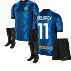 2021-2022 Inter Milan Little Boys Home Kit (KOLAROV 11)