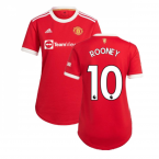 Man Utd 2021-2022 Home Shirt (Ladies) (ROONEY 10)