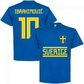 Sweden Ibrahimovic 10 Team T-Shirt - Royal  Sweden Ibrahimovic 10 Team T-Shirt - Royal