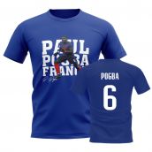 Paul Pogba France Player Tee (Blue)  Paul Pogba France Player Tee (Blue)