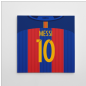 Barcelona 16-17 Canvas Print (Messi 10)