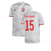 2020-2021 Spain Away Shirt (Kids) (SERGIO RAMOS 15)