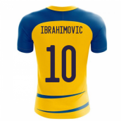 Sweden 2025-2026 Home Concept Football Kit (Airo) (IBRAHIMOVIC 10)  Sweden 2025-2026 Home Concept Football Kit (Airo) (IBRAHIMOVIC 10)