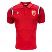 2020-2022 Red Star Belgrade Polo Shirt (Red)  2020-2022 Red Star Belgrade Polo Shirt (Red)