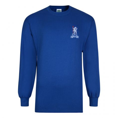 Score Draw Chelsea 1970 Wembley Long Sleeve Home Shirt  Score Draw Chelsea 1970 Wembley Long Sleeve Home Shirt