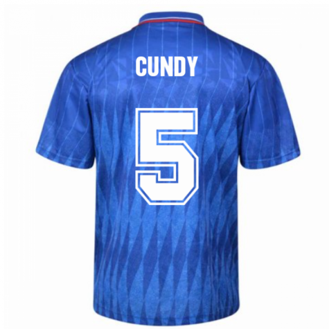 Chelsea 1990 Retro Football Shirt (Cundy 5)  Chelsea 1990 Retro Football Shirt (Cundy 5)