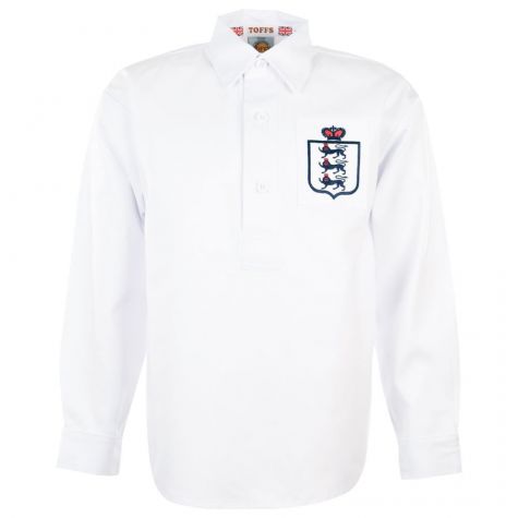 England 1930-50s Retro Football Shirt  England 1930-50s Retro Football Shirt