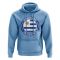 Uruguay Football Badge Hoodie (Sky)  Uruguay Football Badge Hoodie (Sky)
