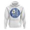 Uruguay Football Badge Hoodie (White)  Uruguay Football Badge Hoodie (White)