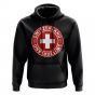 Switzerland Football Badge Hoodie (Black)  Switzerland Football Badge Hoodie (Black)