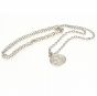 Celtic FC Silver Plated Pendant & Chain  Celtic FC Silver Plated Pendant & Chain