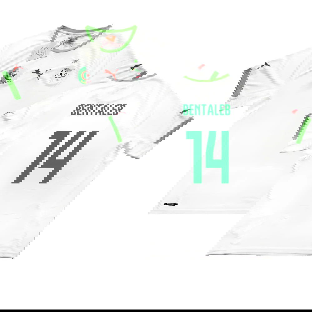 Algeria 2014-15 Home Shirt (M) (Bentaleb 14) (Fair) (Fair) Algeria 2014-15 Home Shirt (M) (Bentaleb 14) (Fair) (Fair)