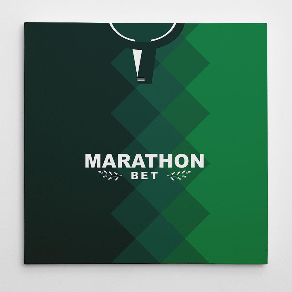 Hibs 18/19 Football Canvas Print