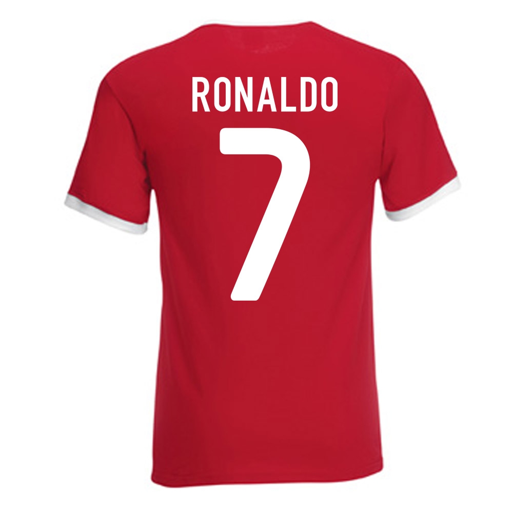 ronaldo red jersey