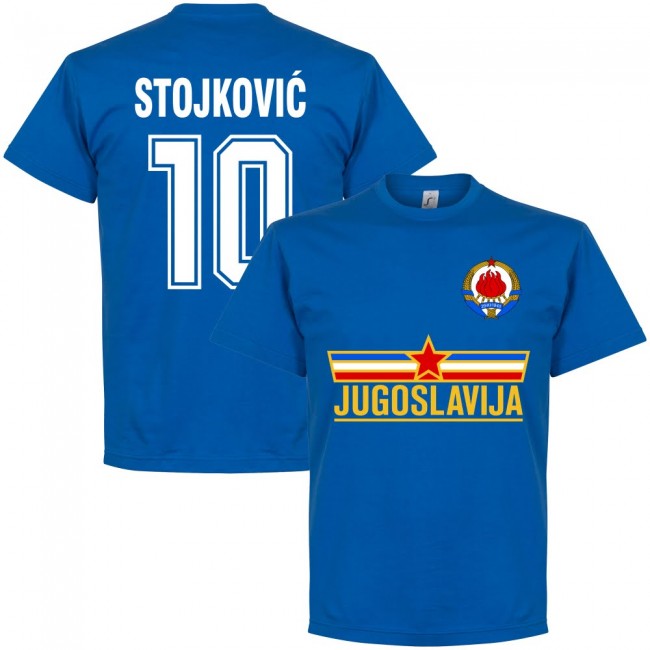 Yugoslavia Stojkovic Team T-shirt - Royal