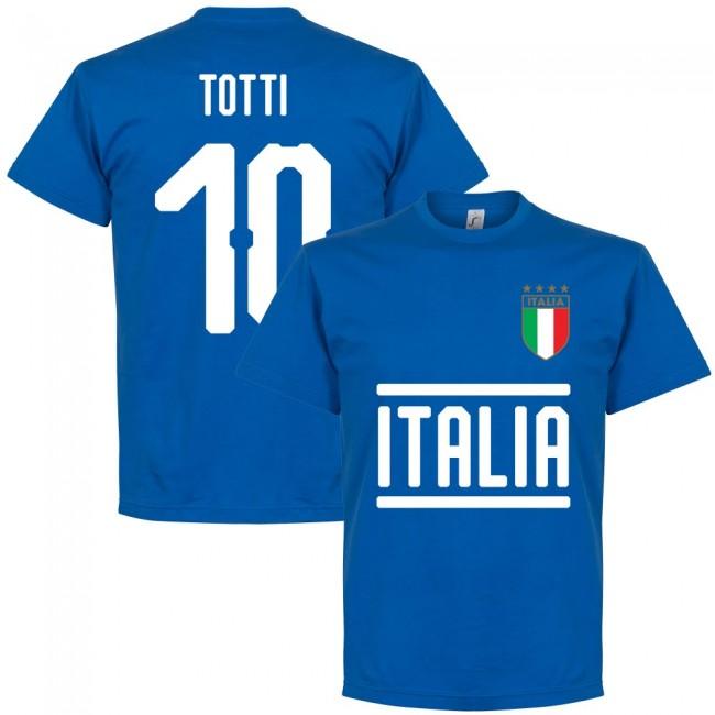 Italy Totti 10 Team T-Shirt - Royal