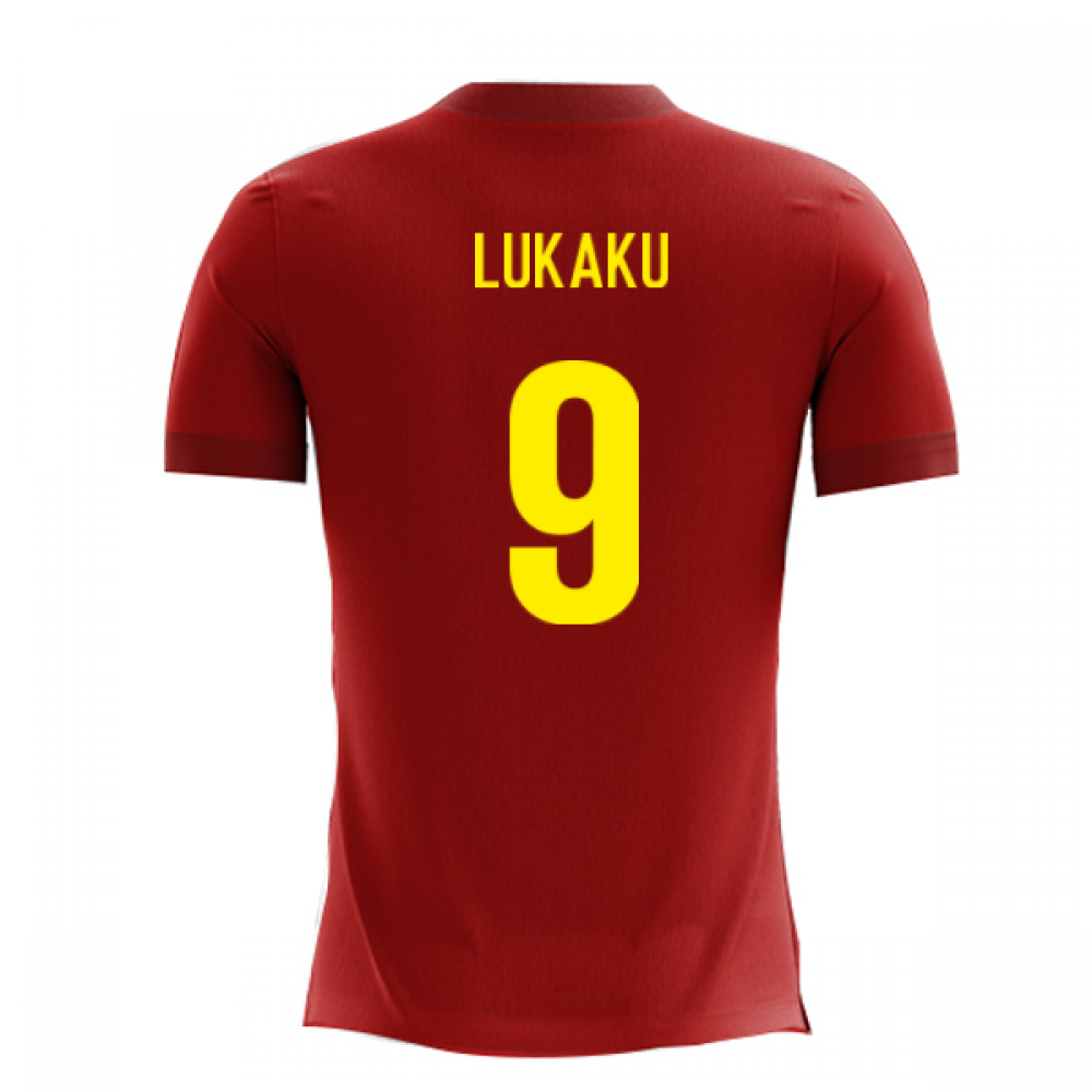 2023-2024 Belgium Airo Concept Home Shirt (Lukaku 9) - Kids