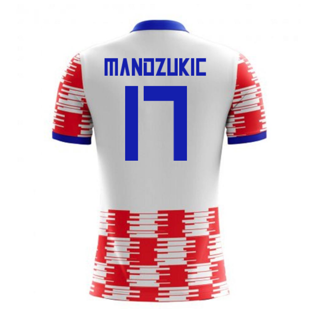 2023-2024 Croatia Home Concept Shirt (Mandzukic 17) - Kids