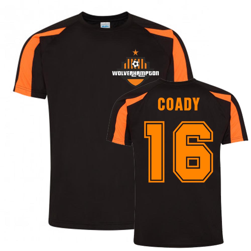 Conor Coady Wolves Sports Training Jersey (Black)