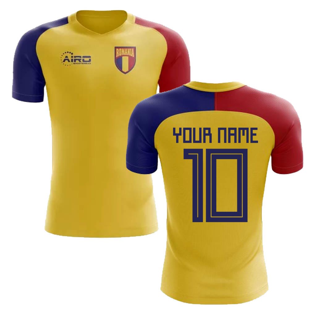 2025-2026 Romania Home Concept Football Shirt (Your Name) -Kids