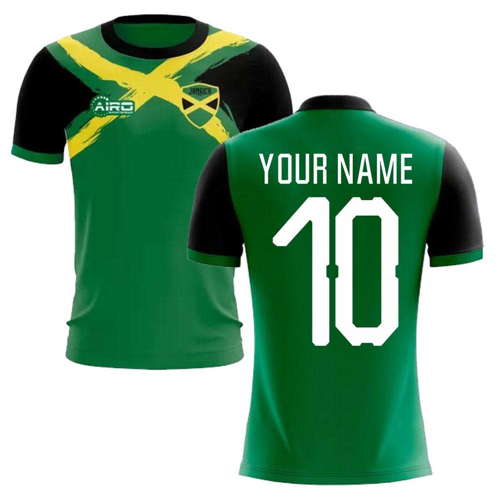 2025-2026 Jamaica Flag Concept Football Shirt (Your Name)