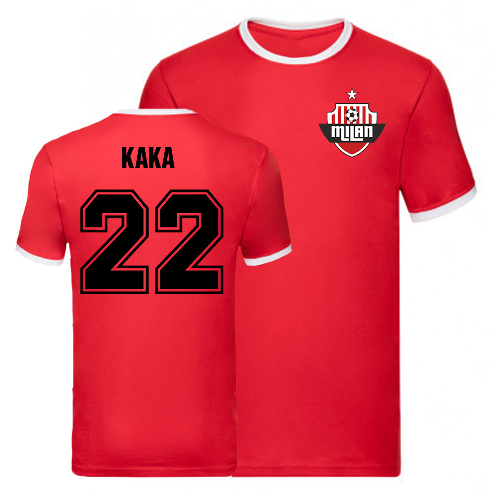 Kaka AC Milan Ringer Tee (Red)