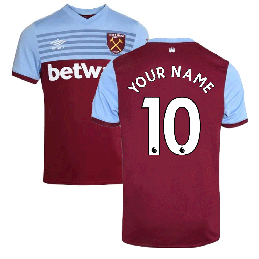 2019-20 West Ham Home Shirt (Your Name 