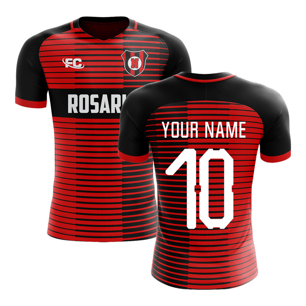 2018-2019 Newells Old Boys Fans Culture Home Concept Shirt (Your Name) - Adult Long Sleeve