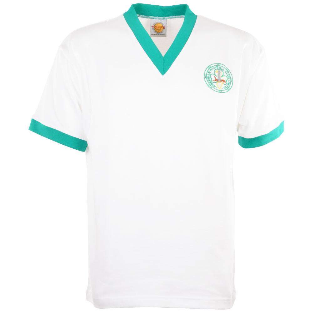 Retro Hibernian 1980s Football T Shirt New Sizes S-XXL Embroidered Logo