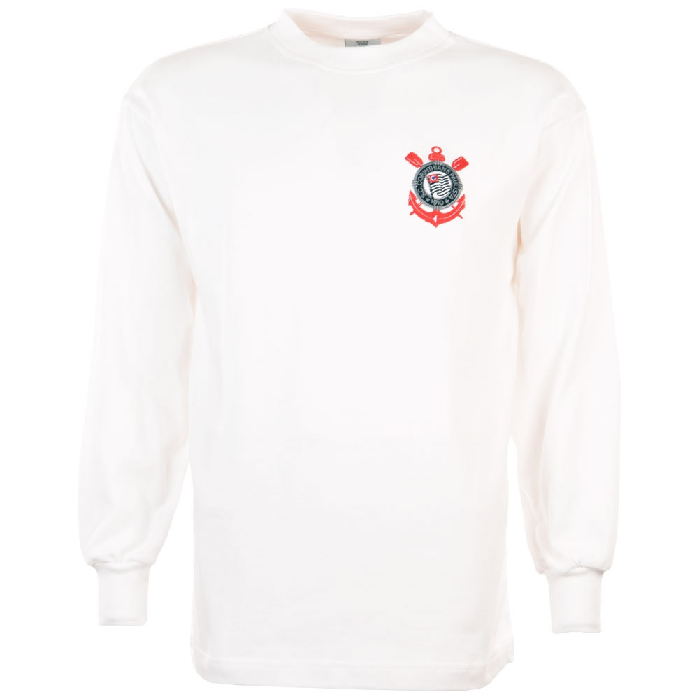 Corinthians Paulista 1970s Retro Football Shirt