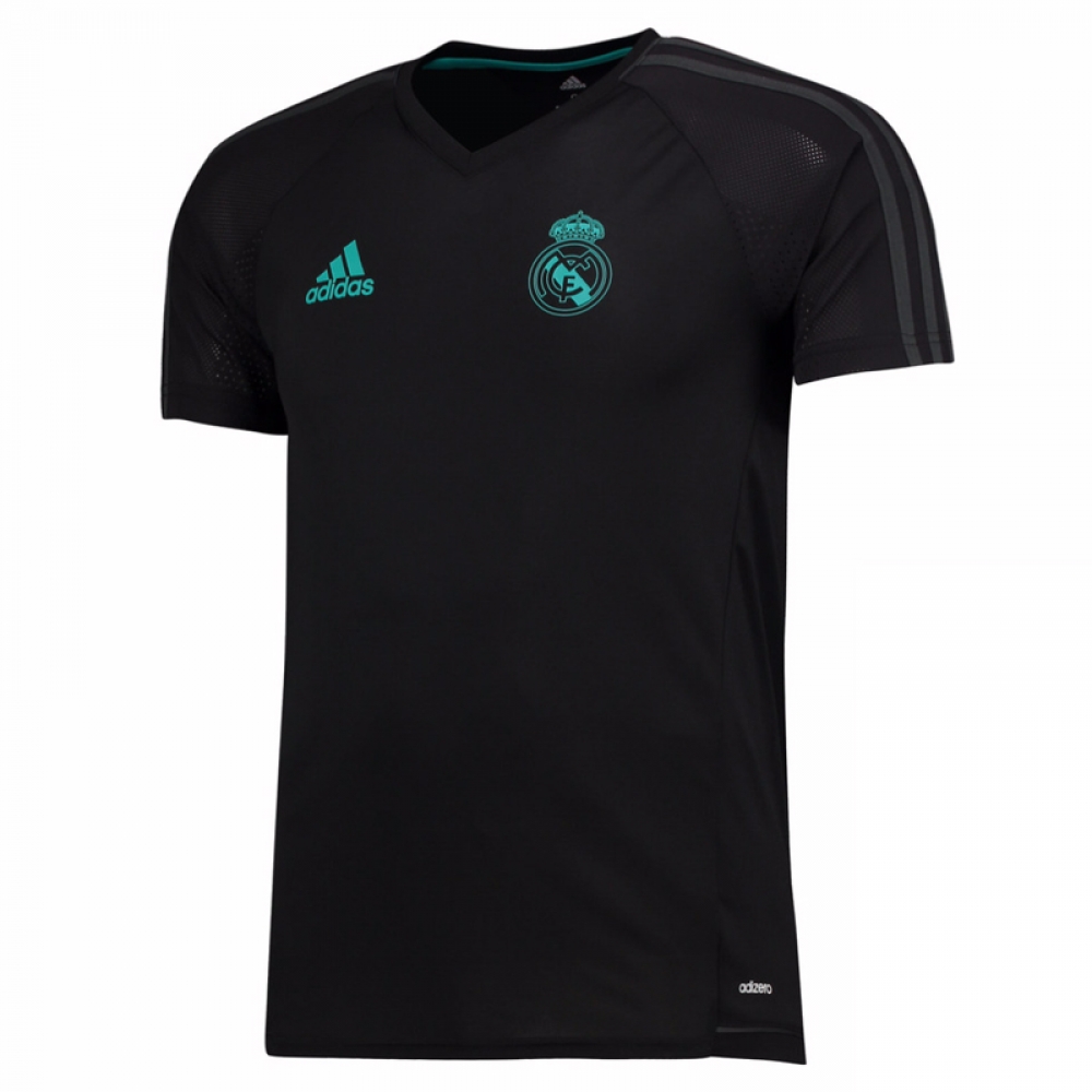 Madrid 2017-2018 Training Shirt (Black) Kids [BQ7922] - €32.81 Teamzo.com