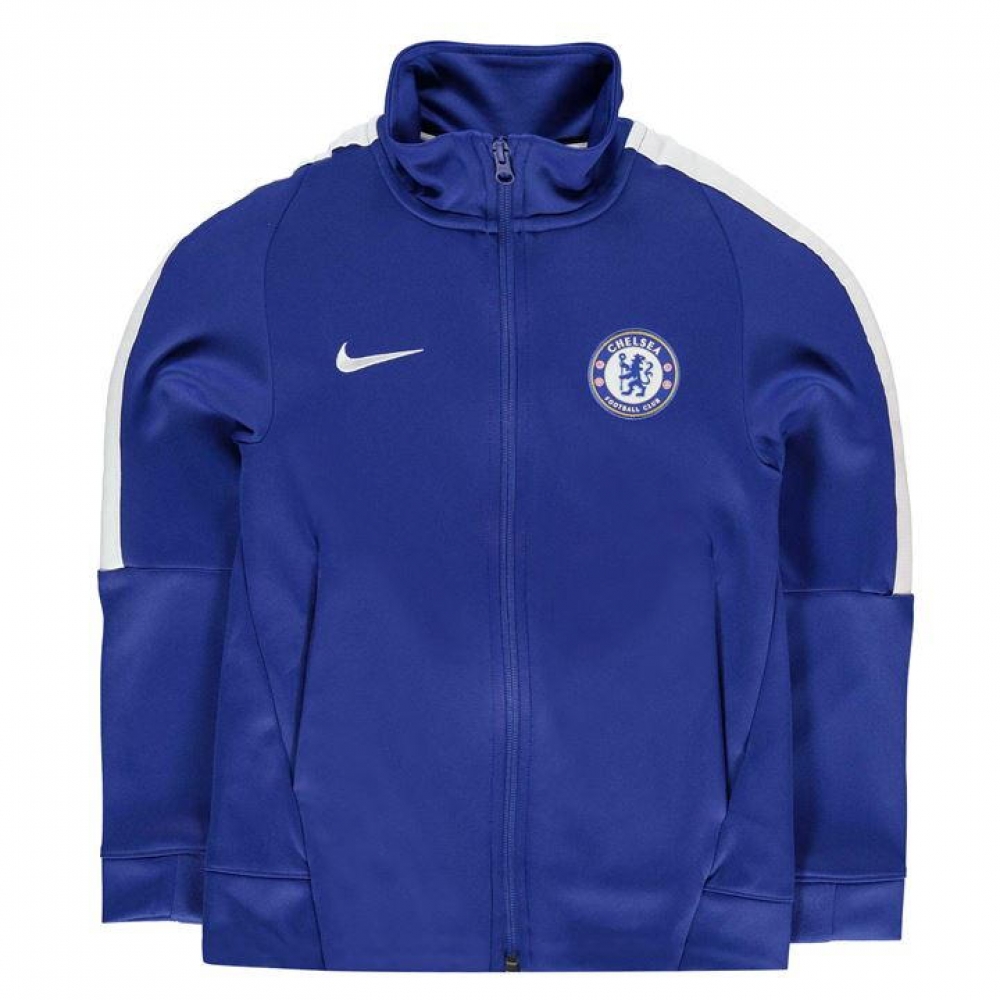 Chelsea 2017-2018 Authentic Track Jacket (Blue) - Kids