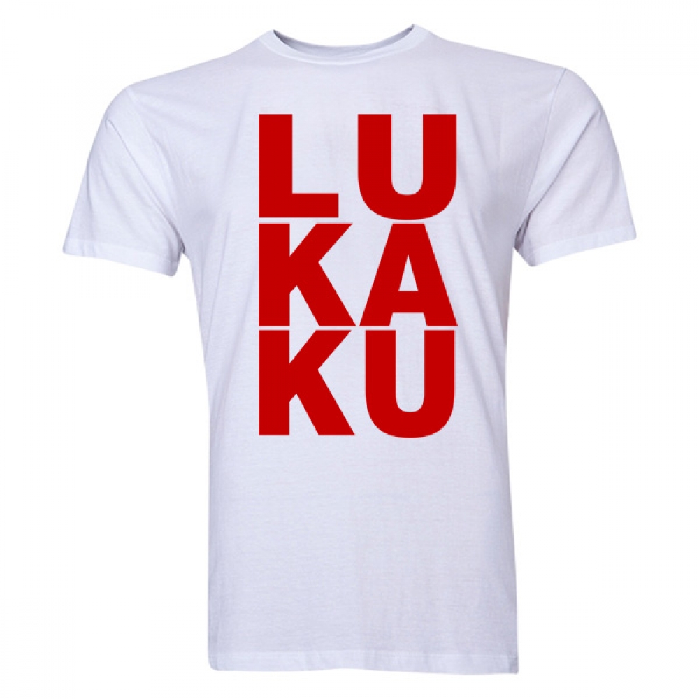 Romelu Lukaku Man Utd T-Shirt (White/Red)