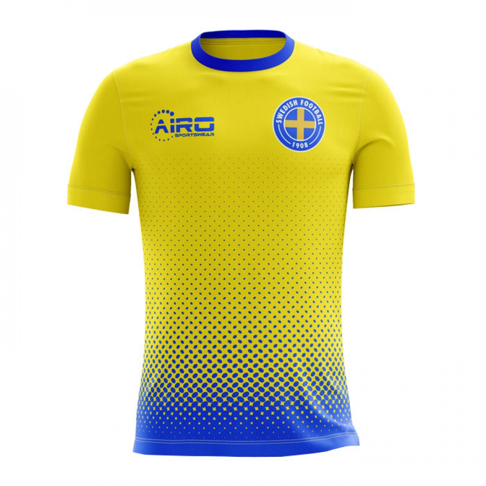 Sweden 2018-2019 Home Concept Shirt - Kids (Long Sleeve)