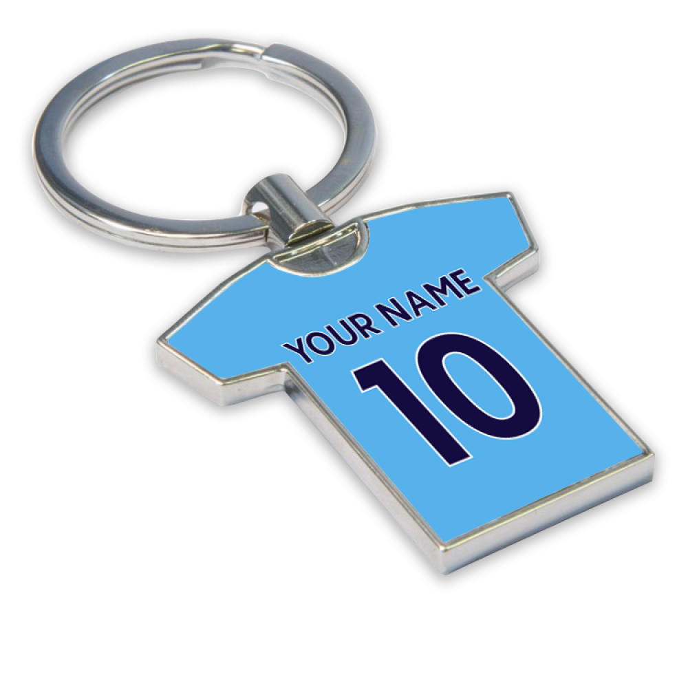 Personalised Man City Key Ring