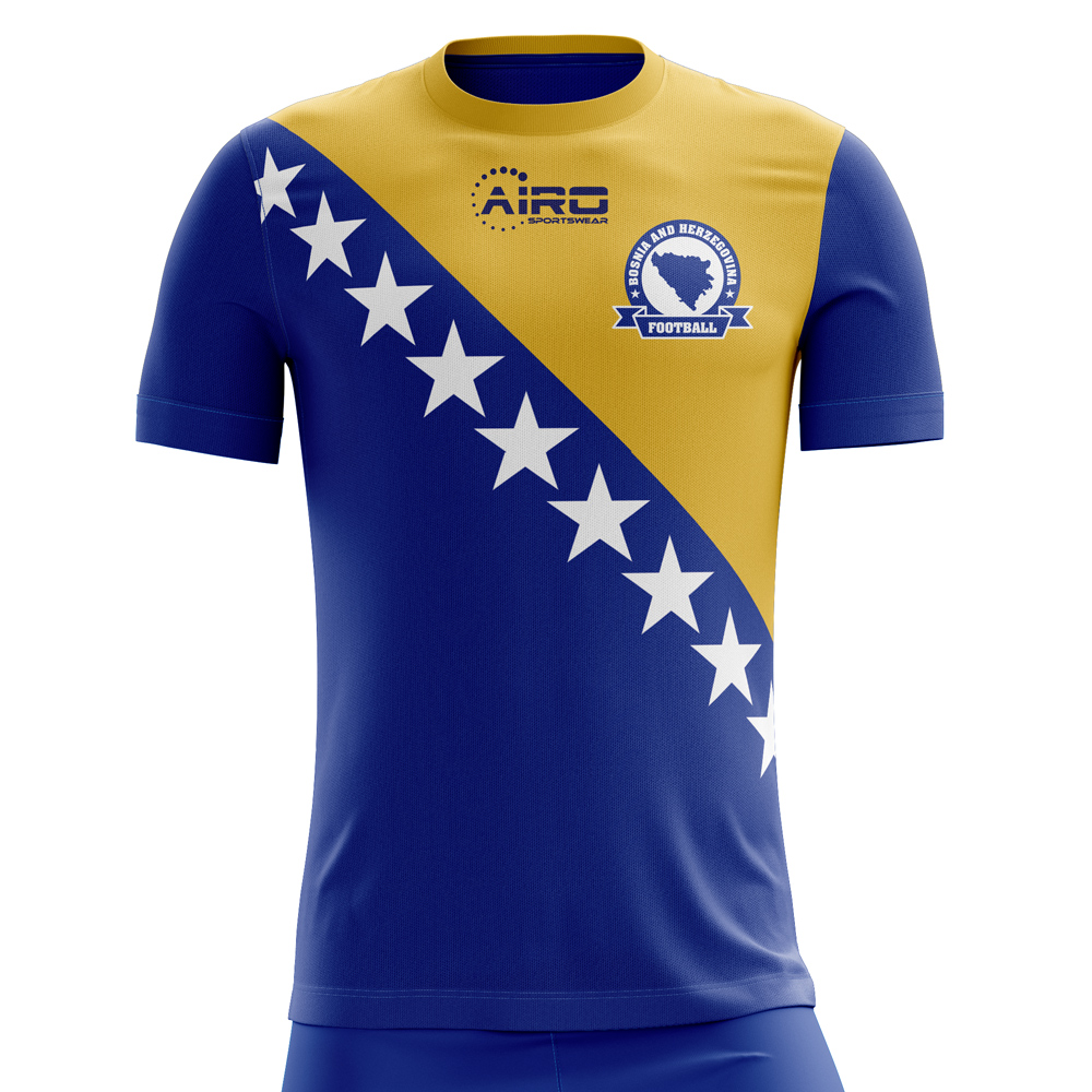 Bosnia Herzegovina 2018-2019 Home Concept Shirt - Kids (Long Sleeve)