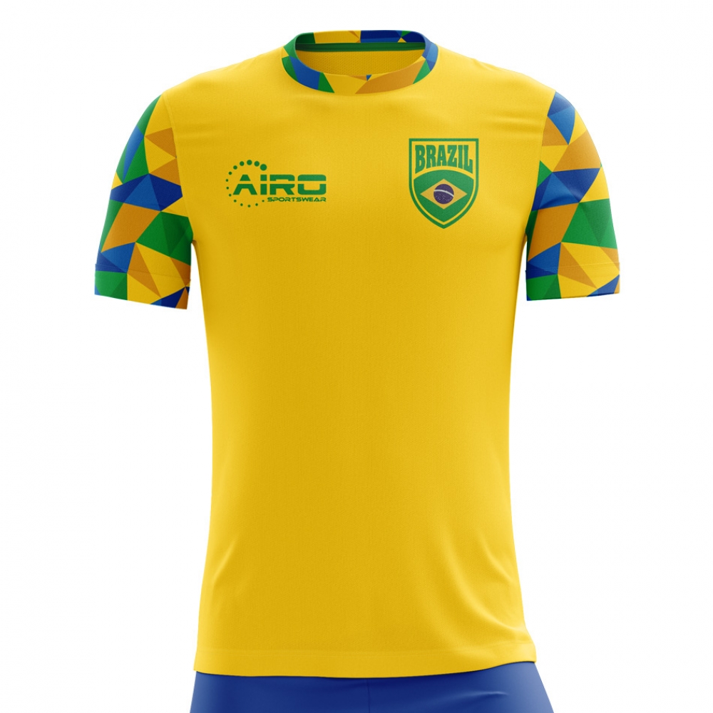 Brazil 2018-2019 Home Concept Shirt - Little Boys