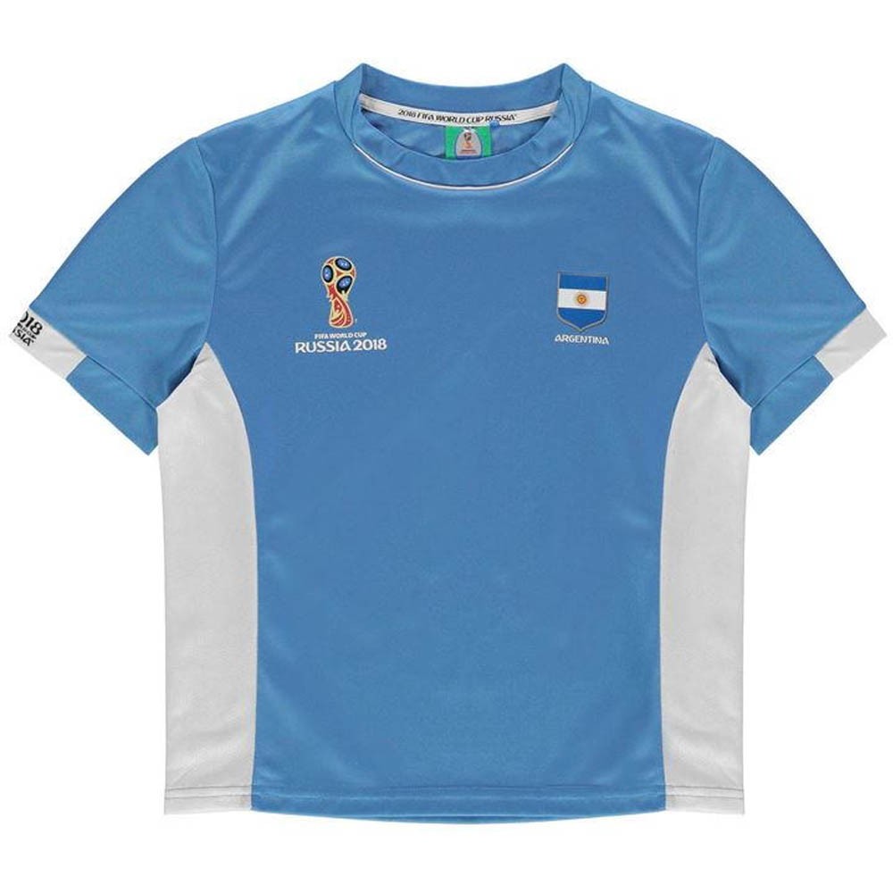 Argentina FIFA World Cup 2018 Poly T Shirt (Blue) - Kids