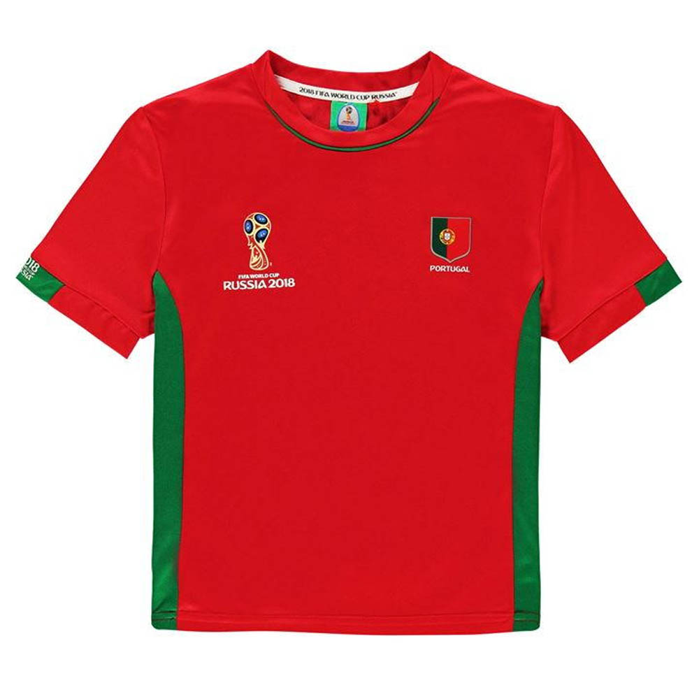 Portugal FIFA World Cup 2018 Poly T Shirt (Red) - Kids