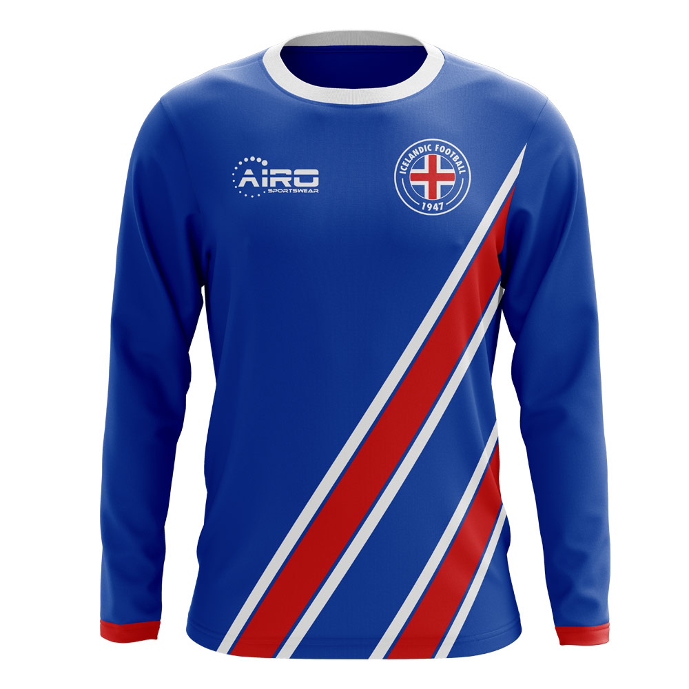 Iceland 2018-2019 Long Sleeve Home Concept Shirt (Kids)