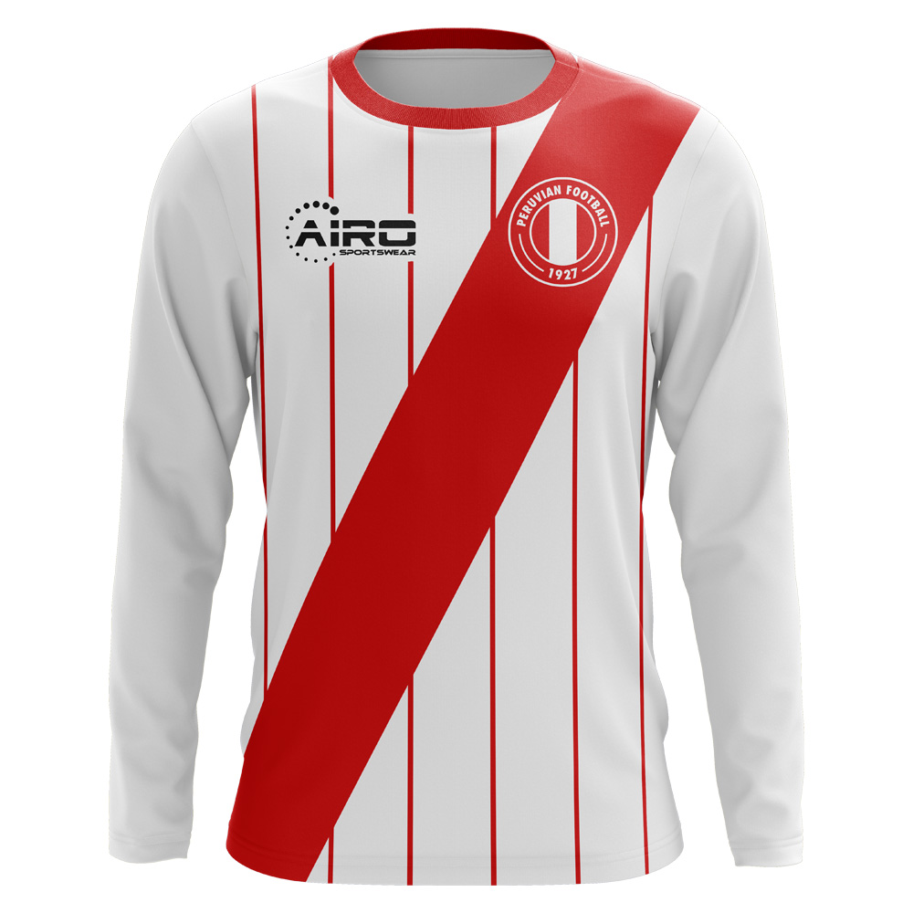Peru 2018-2019 Long Sleeve Home Concept Shirt (Kids)